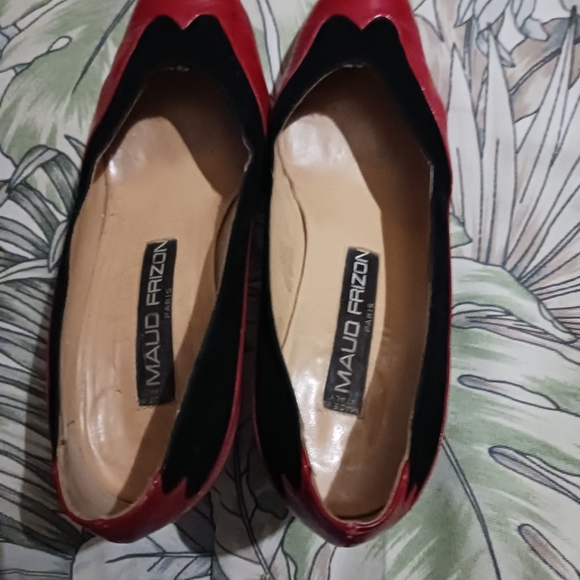 MAUD FRIZON Red and Black Heels - Picture 4 of 8